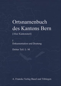 Abbildung von: OrtsNamenbuch des Kantons Bern - Francke, A