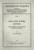 Cover: Martin Luther als B&uuml;rger und Patriot - Matthiesen