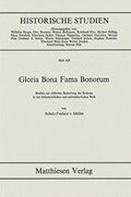 Cover: Gloria Bona Fama Bonorum - Matthiesen