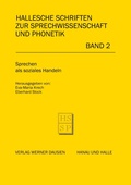 Cover: Sprechen als soziales Handeln - Peter Lang Verlag