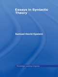 Cover: Essays in Syntactic Theory - Routledge