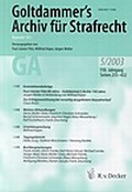 Cover: Goltdammer's Archiv f&uuml;r Strafrecht 150 Jahre - R. v. Decker