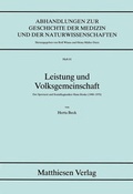Cover: Leistung und Volksgemeinschaft - Matthiesen