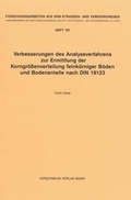 Cover: Verbesserungen des Analyseverfahrens zur Ermittlung der Korngr&ouml;ssenverteilung feink&ouml;rniger B&ouml;den und Bodenanteile nach DIN 18123 - Kirschbaum