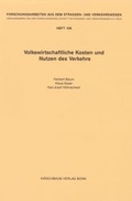 Cover: Volkswirtschaftliche Kosten und Nutzen des Verkehrs - Kirschbaum