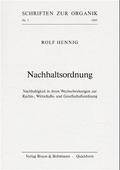 Cover: Nachhaltsordnung - Matthiesen