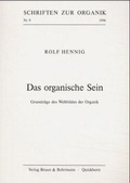 Cover: Das organische Sein - Matthiesen