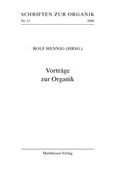 Cover: Vortr&auml;ge zur Organik - Matthiesen