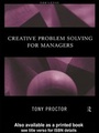 Cover: Creative Problem Solving for Managers - Routledge