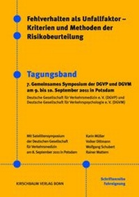 Abbildung von: Fehlverhalten als Unfallfaktor - Kriterien und Methoden der Risikobeurteilung - Kirschbaum