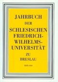 Cover: Jahrbuch der Schlesischen Universit&auml;t zu Breslau XLIX/2008 - Degener