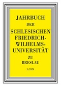 Cover: Jahrbuch Uni Breslau L/2009 (2011) - Degener