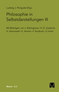 Cover: Philosophie in Selbstdarstellungen III - Meiner