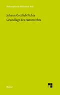 Cover: Grundlage des Naturrechts - Meiner