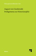 Cover: Prolegomena zur Historiosophie - Meiner