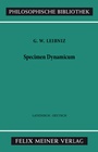 Cover: Specimen Dynamicum - Meiner