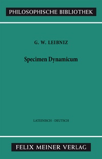 Enlarge image Cover: Specimen Dynamicum - Meiner