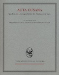 Cover: Acta Cusana. Quellen zur Lebensgeschichte des Nikolaus von Kues. Band I, Lieferung 2 - Meiner