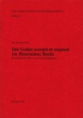 Cover: Der Codex accepti et expensi im R&ouml;mischen Recht - Hansen-Schmidt, Hans