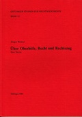 Cover: &Uuml;ber Oberh&ouml;fe, Recht und Rechtszug - Hansen-Schmidt, Hans
