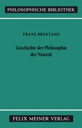 Cover: Geschichte der Philosophie der Neuzeit - Meiner