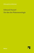 Cover: Die Idee der Ph&auml;nomenologie - Meiner