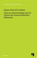 Cover: Texte zur Systematologie und zur Theorie der wissenschaftlichen Erkenntnis - Meiner