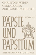 Cover: Genealogien zur Papstgeschichte - Hiersemann, A