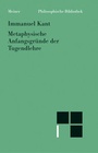 Cover: Metaphysische Anfangsggründe der Tugendlehre - Meiner