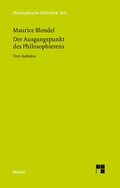 Cover: Der Ausgangspunkt des Philosophierens - Meiner