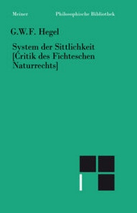 Enlarge image Cover: System der Sittlichkeit - Meiner