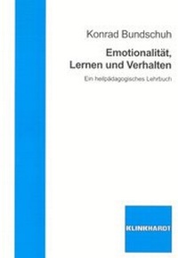 Bild: Emotionalität, Lernen und Verhalten - Verlag Julius Klinkhardt GmbH & Co. KG
