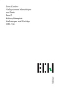 Cover: Kulturphilosophie. Vortr&auml;ge 1929-1941 - Meiner
