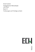 Cover: Vorlesungen und Vortr&auml;ge zu Kant - Meiner