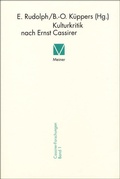 Cover: Kulturkritik nach Ernst Cassirer - Meiner