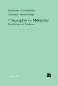 Cover: Philosophie im Mittelalter - Meiner