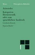 Cover: Organon / Kategorien /Hermeneutik - Meiner