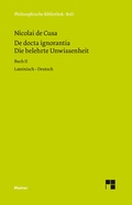 Cover: De docta ignorantia. Die belehrte Unwissenheit - Meiner