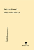 Cover: Idee und Reflexion bei Kant - Meiner