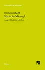Cover: Was ist Aufklärung? Ausgewählte kleine Schriften - Meiner