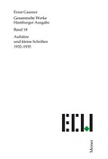 Cover: Aufs&auml;tze und kleine Schriften 1932-1935 - Meiner