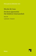 Cover: De docta ignorantia. Die belehrte Unwissenheit - Meiner