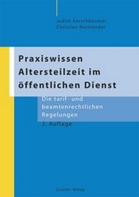 Abbildung von: Praxiswissen Altersteilzeit im öffentlichen Dienst - Bund-Verlag