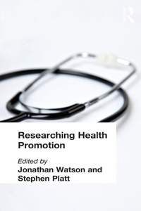 Enlarge image Cover: Researching Health Promotion - Routledge
