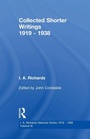 Cover: Collected Shorter Writings V9 - Routledge