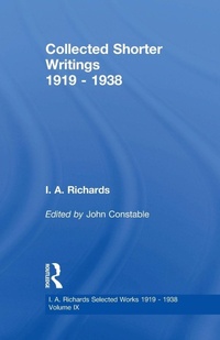 Enlarge image Cover: Collected Shorter Writings V9 - Routledge