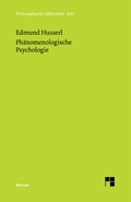 Cover: Ph&auml;nomenologische Psychologie - Meiner