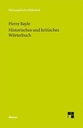 Cover: Historisches und kritisches W&ouml;rterbuch - Meiner