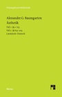 Cover: Ästhetik - Meiner