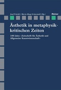 Cover: &Auml;sthetik in metaphysikkritischen Zeiten - Meiner